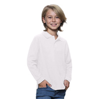 POLO KID LS JHK PKID 210 LS - BIAŁY