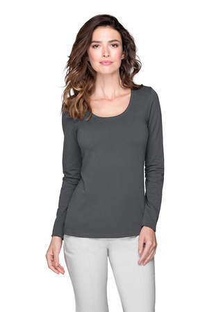 Koszulka dł. rękaw DAMSKA Malfini BRAVE jasna grafitowa