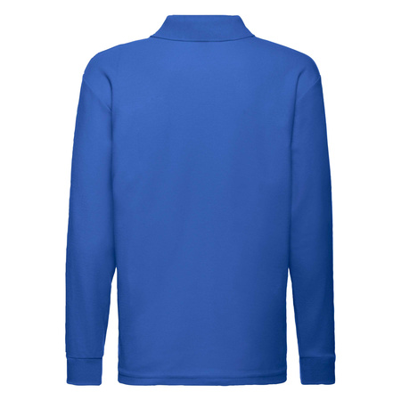 Koszulka Polo DZIECIĘCA Fruit of The Loom KIDS 65/35 LONG SLEEVE POLO niebieska