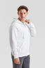 Bluza z kapturem i suwakiem  MĘSKA Fruit of The Loom CLASSIC HOODED Sweat Jacket biała