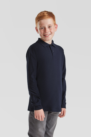 Koszulka Polo DZIECIĘCA Fruit of The Loom KIDS 65/35 LONG SLEEVE POLO ciemny granat