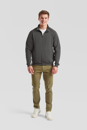 Bluza z suwakiem MĘSKA Fruit of The Loom CLASSIC SWEAT JACKET jasna grafitowa