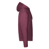 Bluza z kapturem i suwakiem  MĘSKA Fruit of The Loom PREMIUM HOODED Sweat Jacket burgundowa