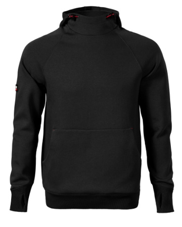 Bluza męska z kapturem VERTEX HOODIE Rimeck czarna