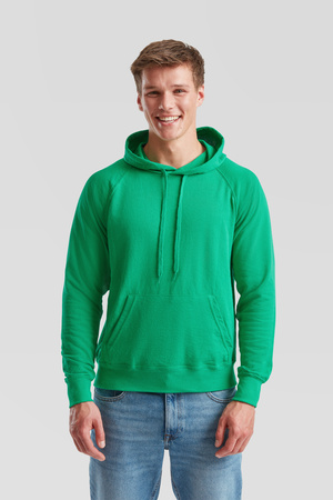 Bluza Kangurka MĘSKA Fruit of The Loom LIGHTWEIGHT HOODED Sweat  zieleń kelly