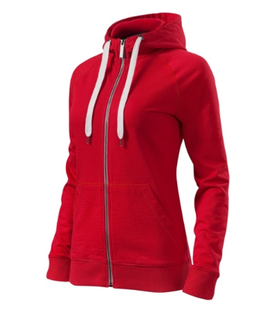 Bluza z kapturem i suwakiem  DAMSKA Malfini VOYAGE formula red