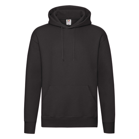 Bluza Kangurka MĘSKA Fruit of The Loom PREMIUM HOODED Sweat czarna