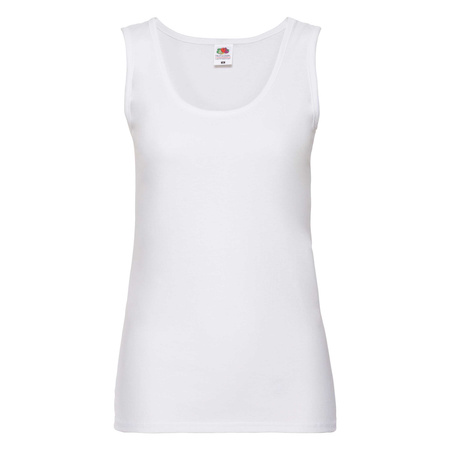 Koszulka Tank Top DAMSKA Fruit of The Loom VALUEWEIGHT VEST biała