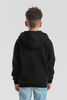 Bluza z kapturem i suwakiem  DZIECIĘCA Fruit of The Loom KIDS PREMIUM HOODED SWEAT JACKET czarna