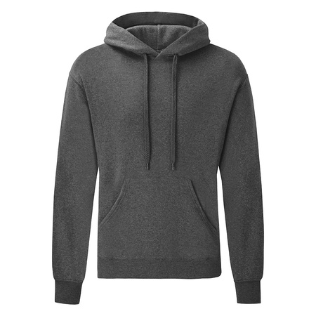 Bluza Kangurka MĘSKA Fruit of The Loom CLASSIC HOODED Sweat szary melanż