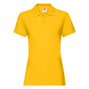 Koszulka Polo DAMSKA Fruit of The Loom LADIES PREMIUM POLO ciemny żółty