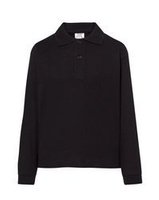 Polo z długim rękawem dla dziecka, młodzieżowe, 100% bawełna, gramatura 200g/m2, czarne, rozmiary: 2-14 lat , Kid Ls Polo 210, Malfini