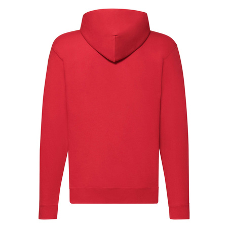 Bluza z kapturem i suwakiem  MĘSKA Fruit of The Loom CLASSIC HOODED Sweat Jacket czerwona