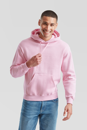 Bluza Kangurka MĘSKA Fruit of The Loom CLASSIC HOODED Sweat różowa jasna