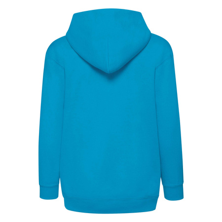 Bluza z kapturem i suwakiem  DZIECIĘCA Fruit of The Loom CLASSIC HOODED Sweat Jacket azurowy