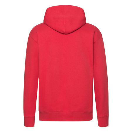 Bluza Kangurka MĘSKA Fruit of The Loom PREMIUM HOODED Sweat czerwona