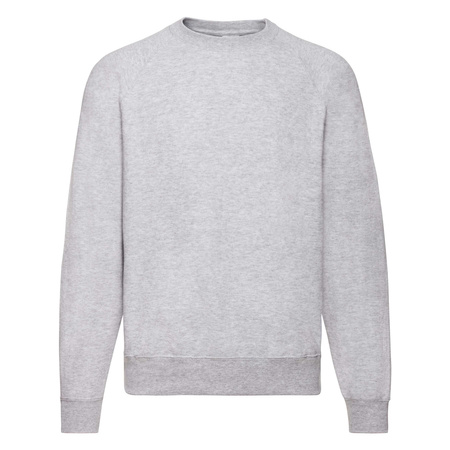 Bluza Klasyczna MĘSKA Fruit of The Loom CLASSIC RAGLAN Sweat szary melanż