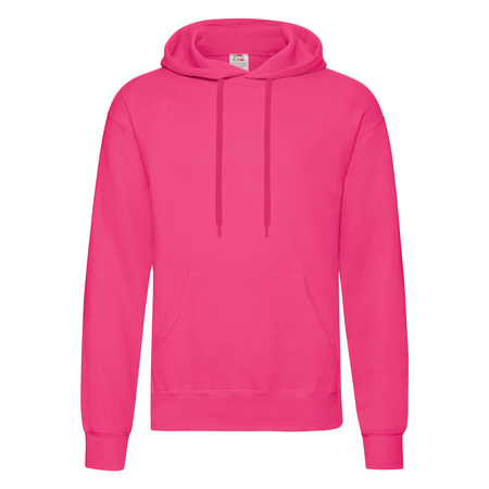 Bluza Kangurka MĘSKA Fruit of The Loom CLASSIC HOODED Sweat fuksja