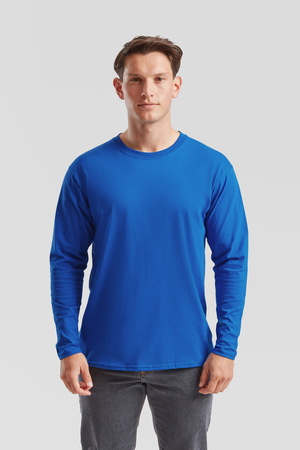 Koszulka dł. rękaw MĘSKA Fruit of The Loom VALUEWEIGHT LONG SLEEVE T niebieska