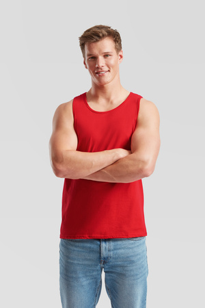 Koszulka Tank Top MĘSKA Fruit of The Loom VALUEWEIGHT ATHLETIC VEST czerwona