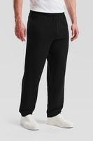 Spodnie dresowe MĘSKIE Fruit of The Loom LIGHTWEIGHT OPEN HEM czarne
