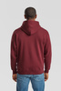 Bluza z kapturem i suwakiem  MĘSKA Fruit of The Loom PREMIUM HOODED Sweat Jacket burgundowa