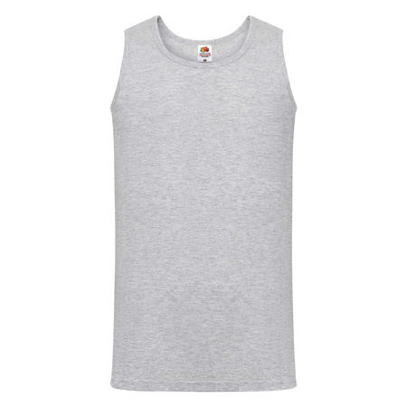 Koszulka Tank Top MĘSKA Fruit of The Loom VALUEWEIGHT ATHLETIC VEST szary melanż