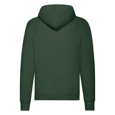 Bluza Kangurka MĘSKA Fruit of The Loom LIGHTWEIGHT HOODED Sweat  zielona butelkowa