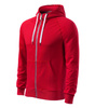 Bluza z kapturem i suwakiem  MĘSKA Malfini VOYAGE formula red