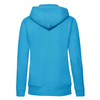 Bluza z kapturem i suwakiem  DAMSKA Fruit of The Loom PREMIUM HOODED Sweat Jacket azurowy