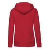 Bluza z kapturem i suwakiem  DAMSKA Fruit of The Loom PREMIUM HOODED Sweat Jacket czerwona