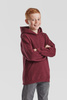 Bluza Kangurka DZIECIĘCA Fruit of The Loom HOODED SWEAT PREMIUM burgundowa